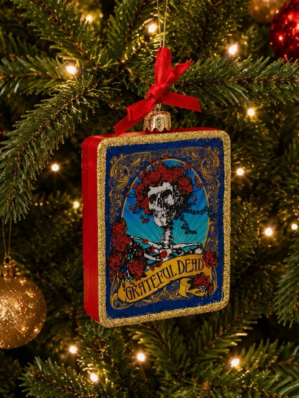 Grateful Dead Kurt Adler Album Cover Bertha Dancing Bear Christmas Ornament 4”